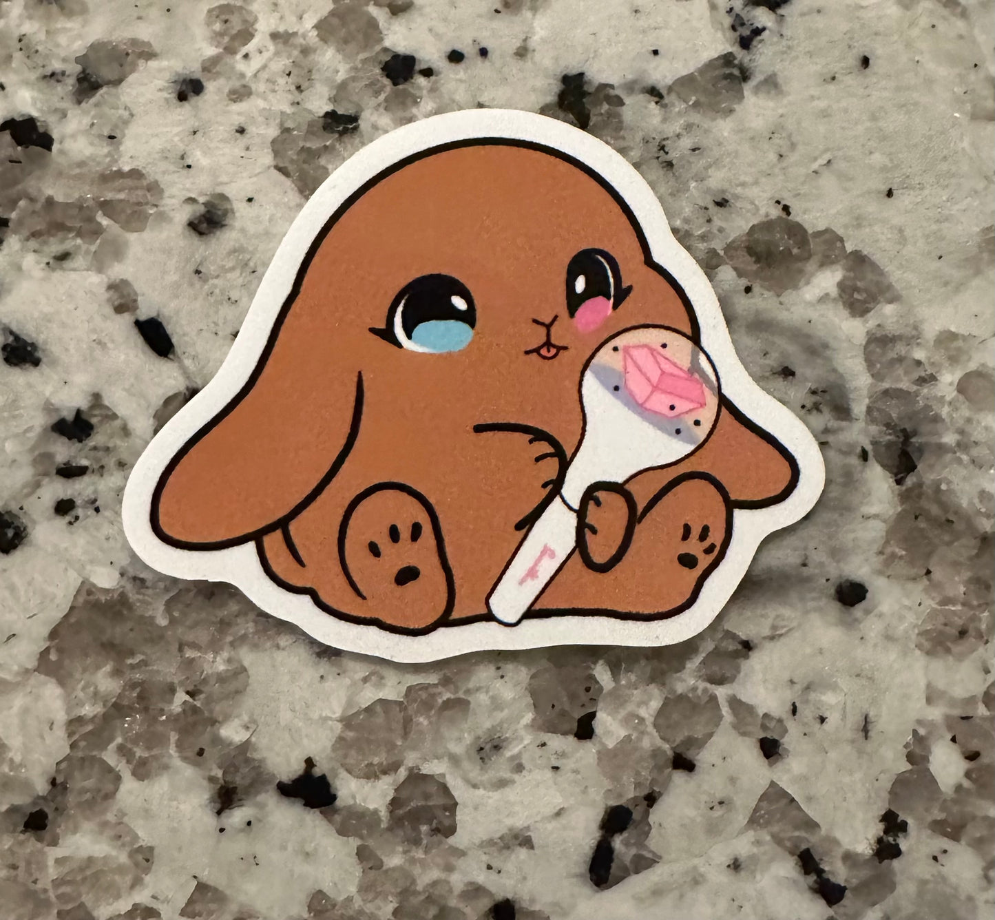 Lightstick Bunny Sticker