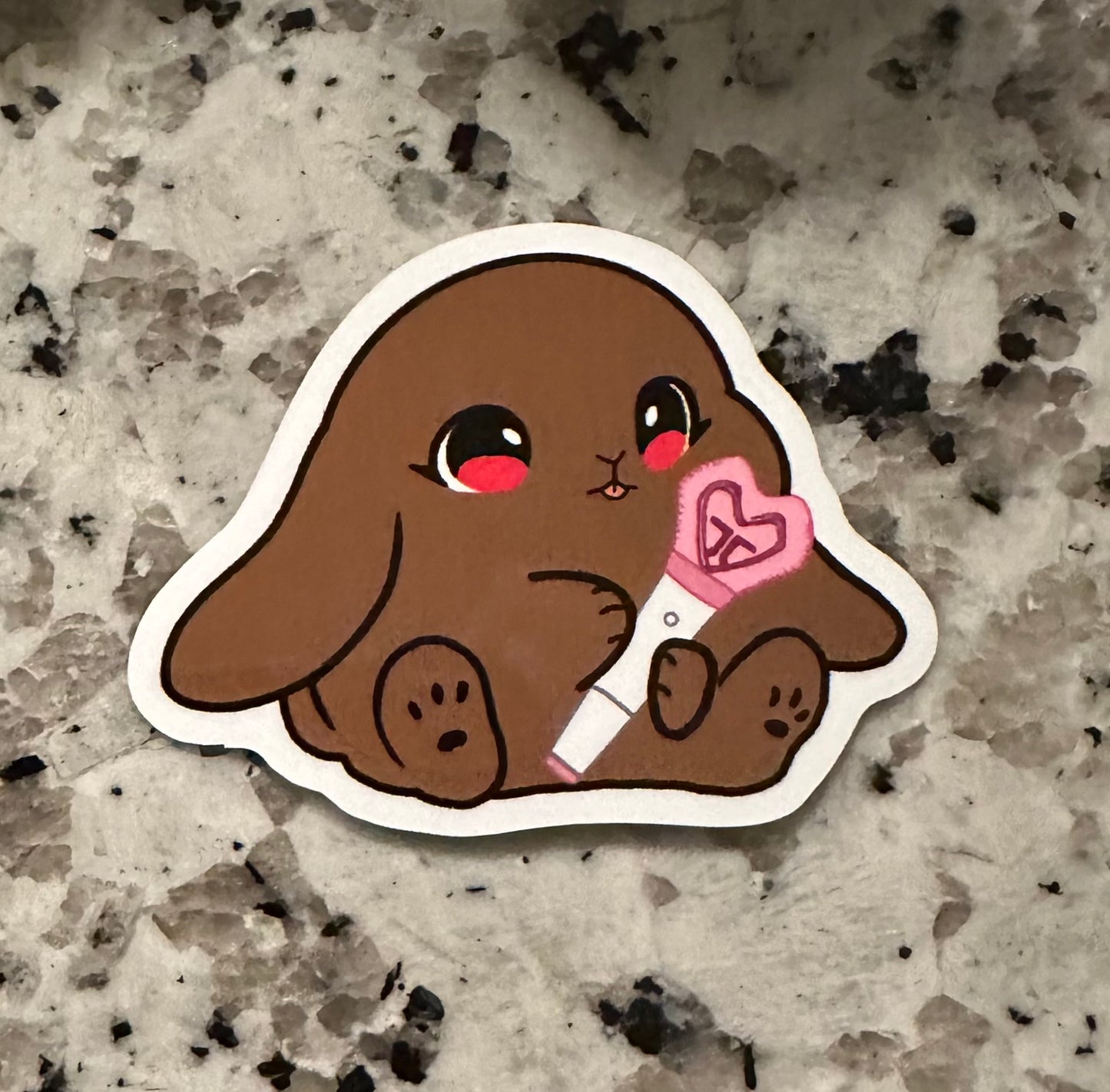 Lightstick Bunny Sticker