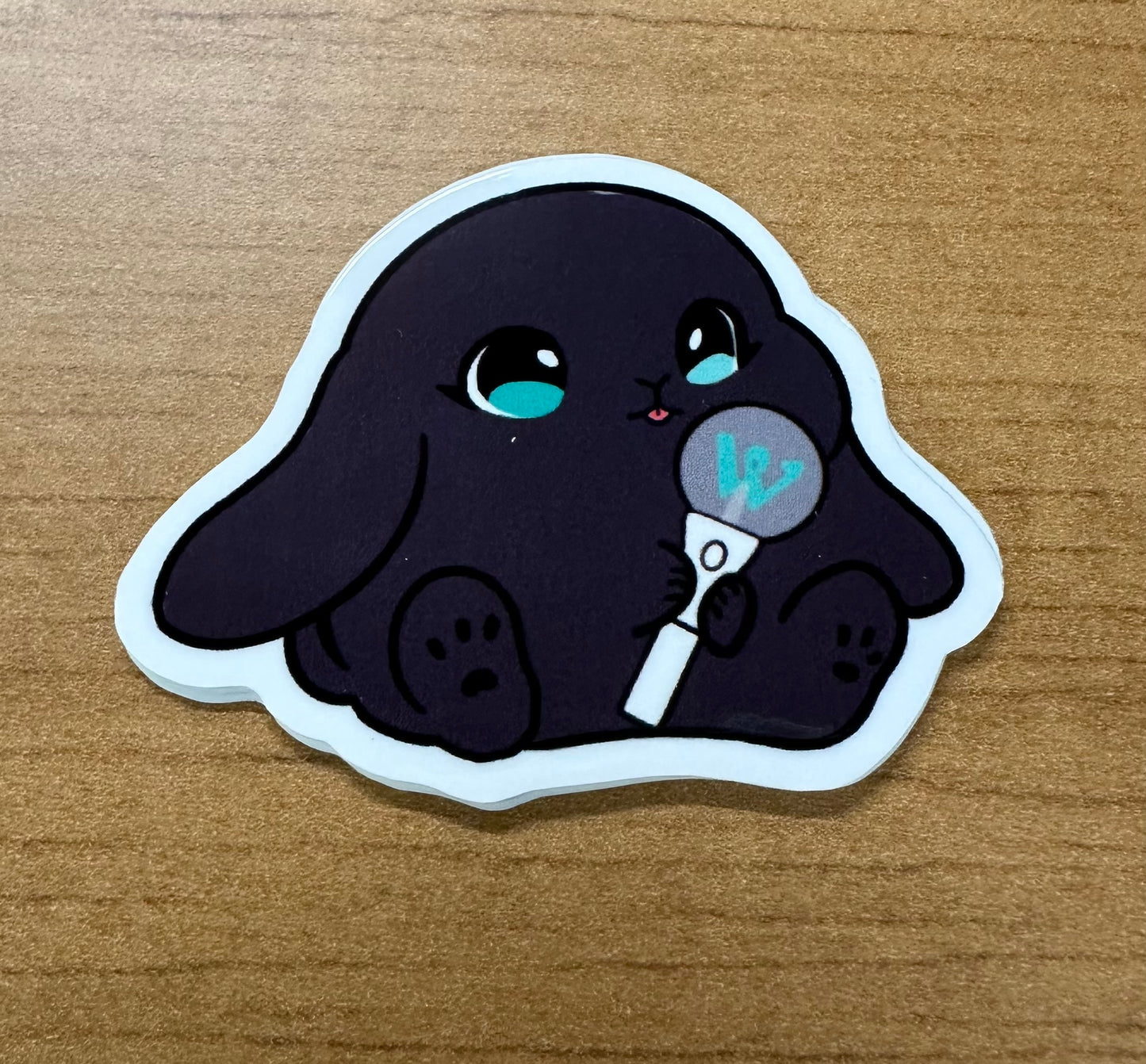 New lightstick bunny sticker