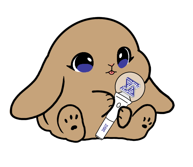 Lightstick Bunny Keychain