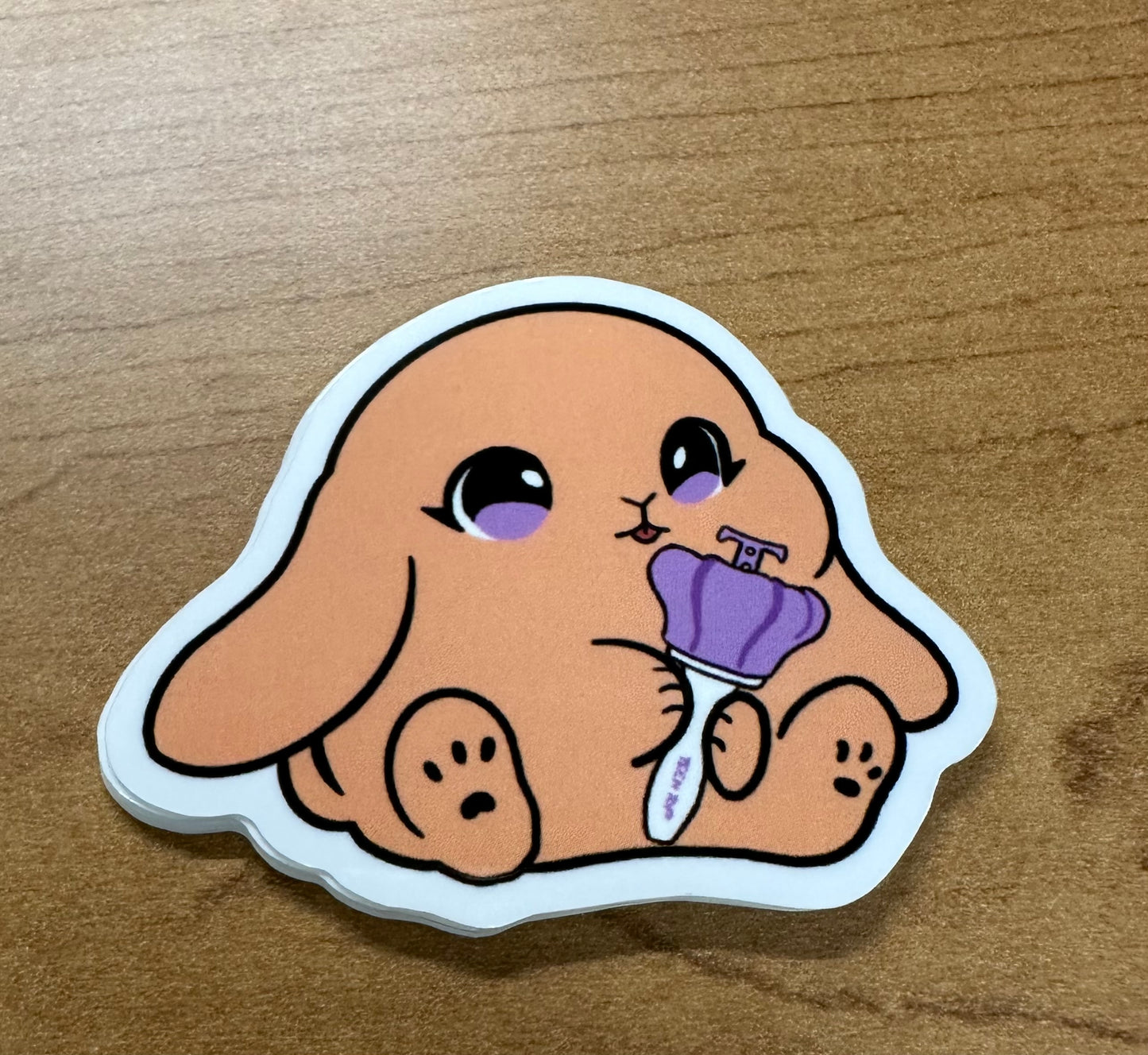 New lightstick bunny sticker