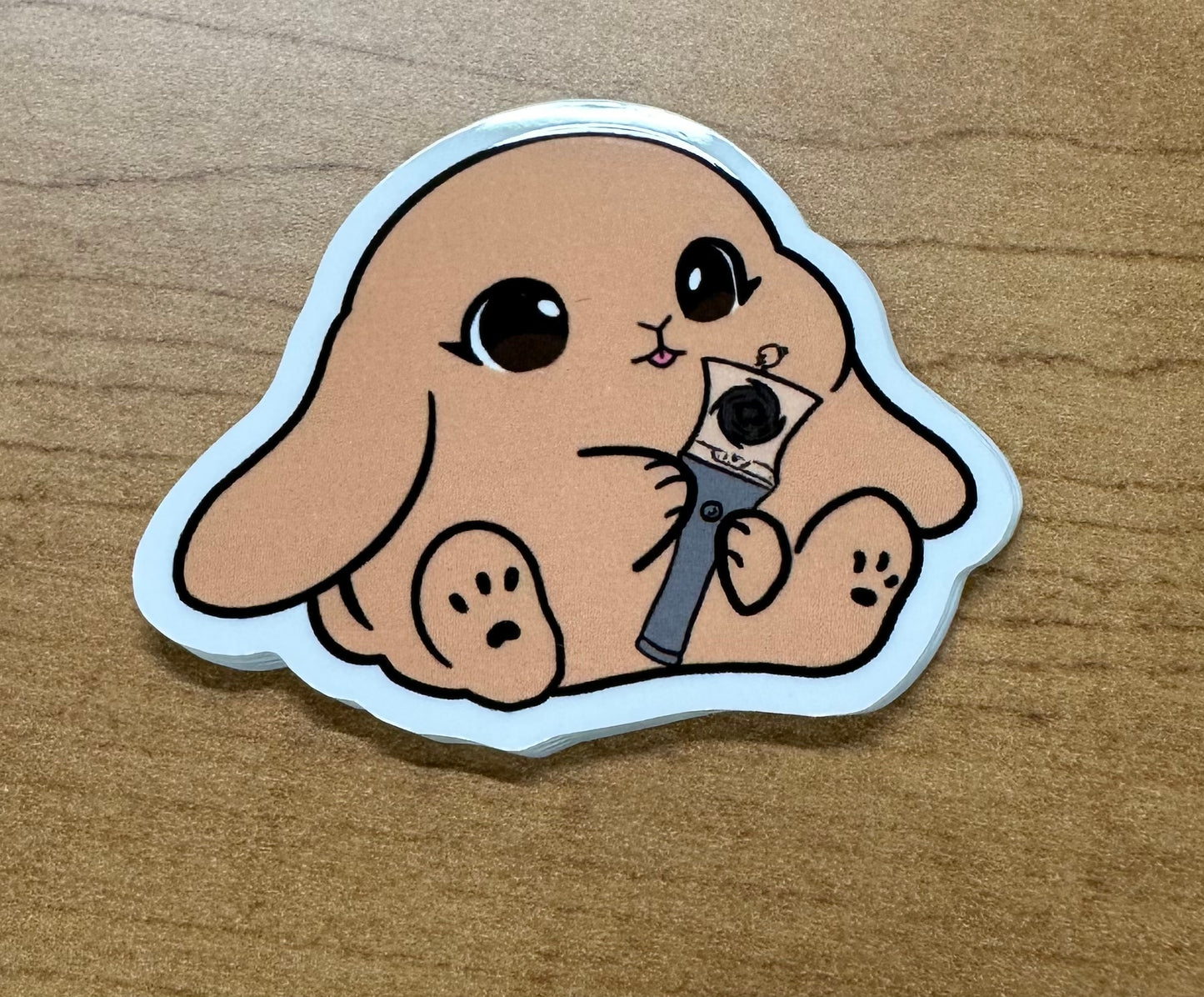New lightstick bunny sticker