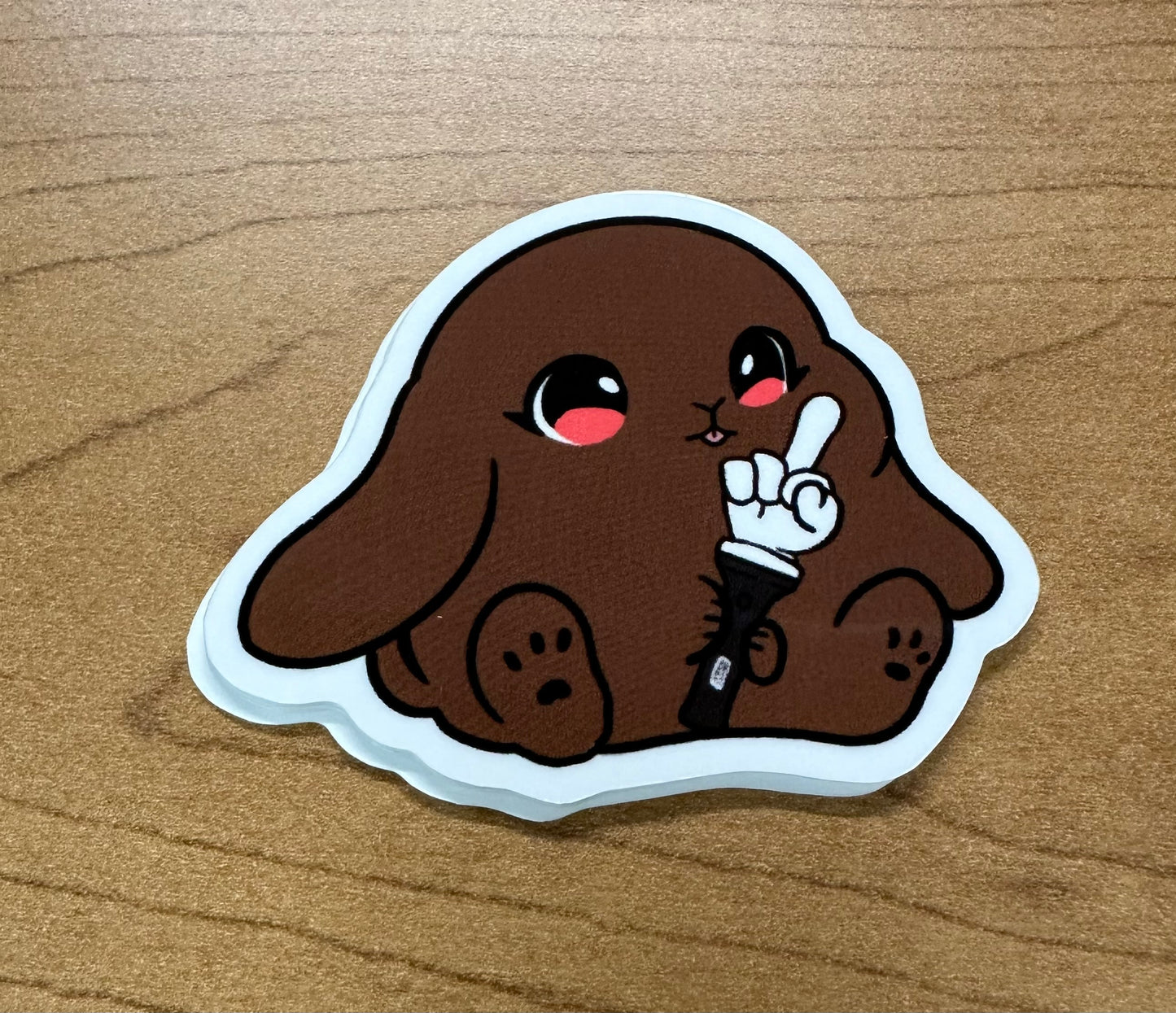 New lightstick bunny sticker
