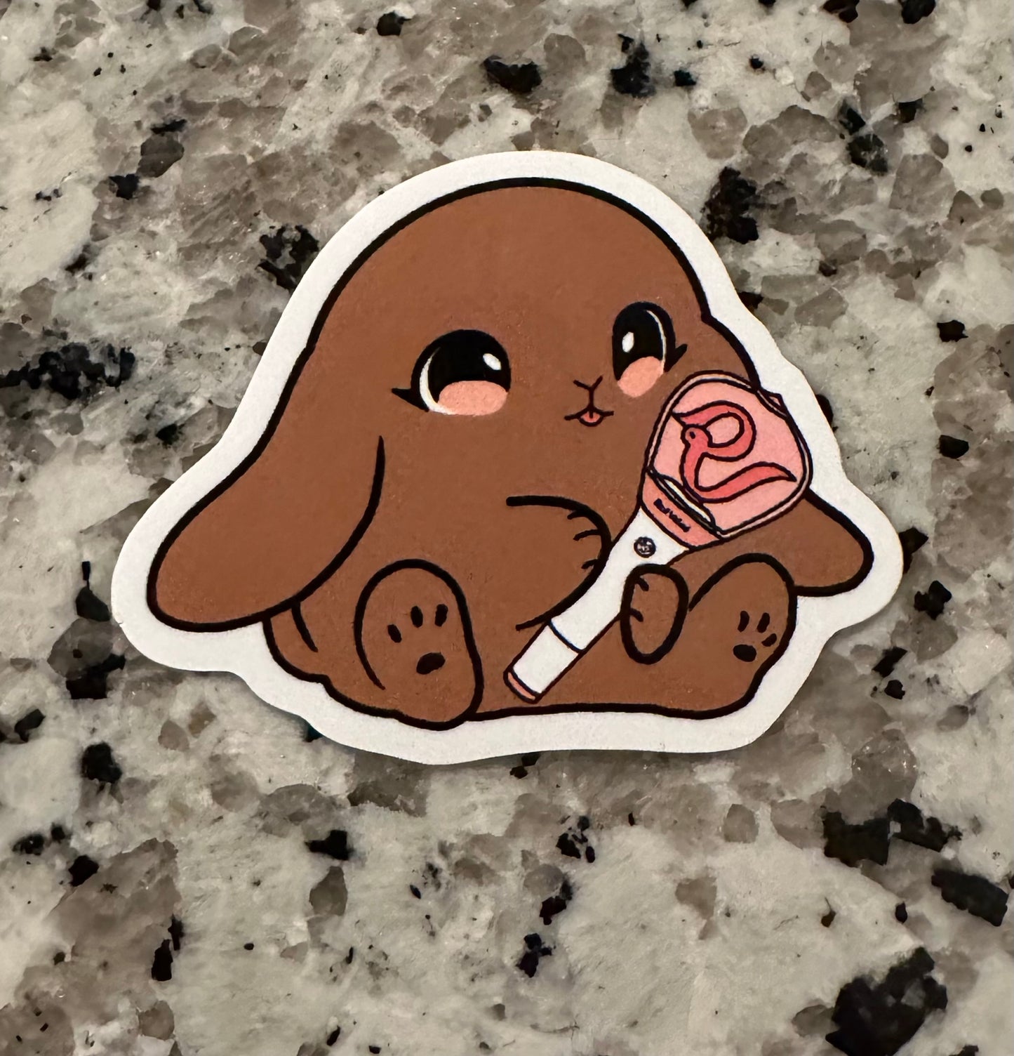 Lightstick Bunny Sticker