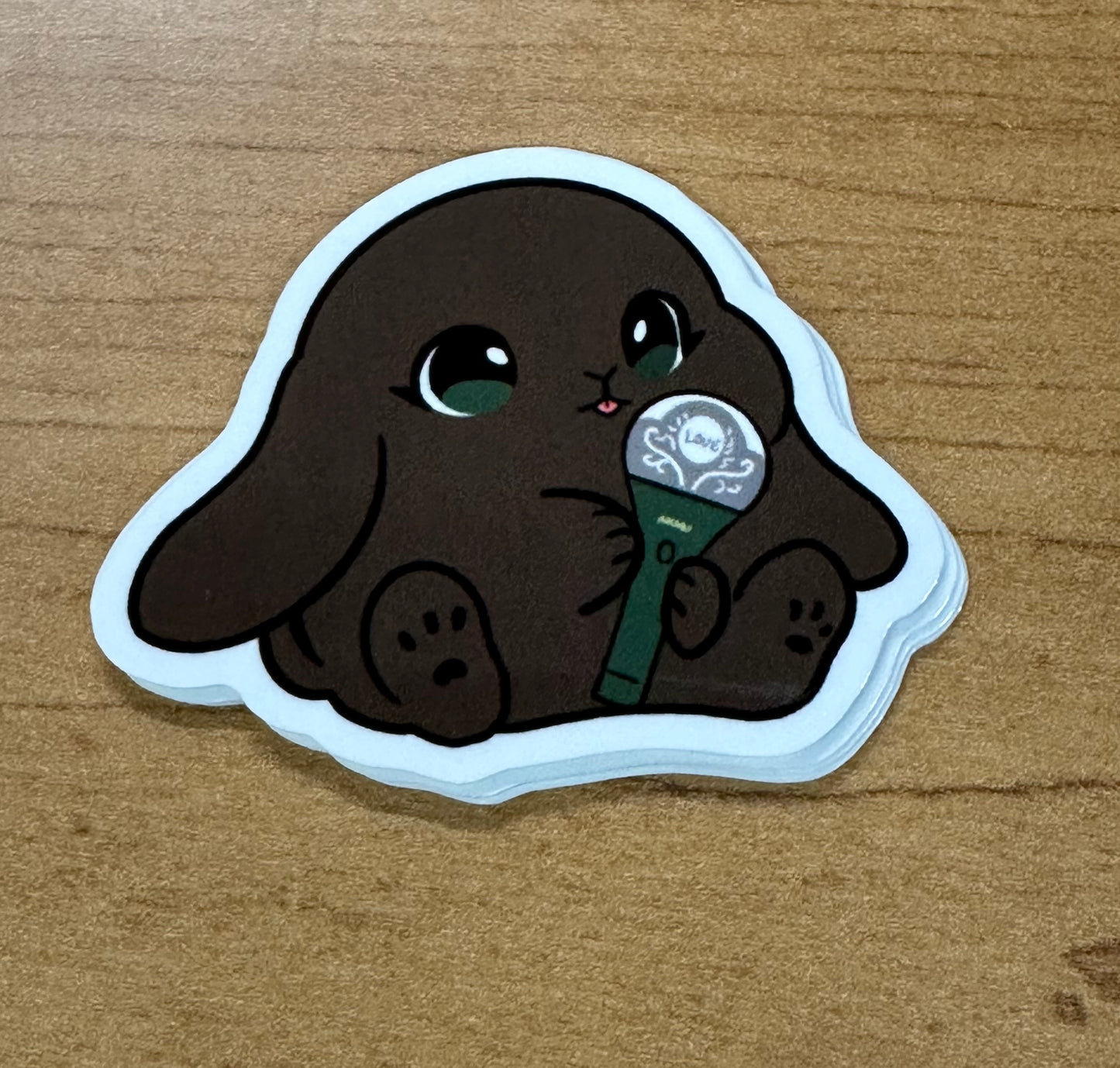 New lightstick bunny sticker
