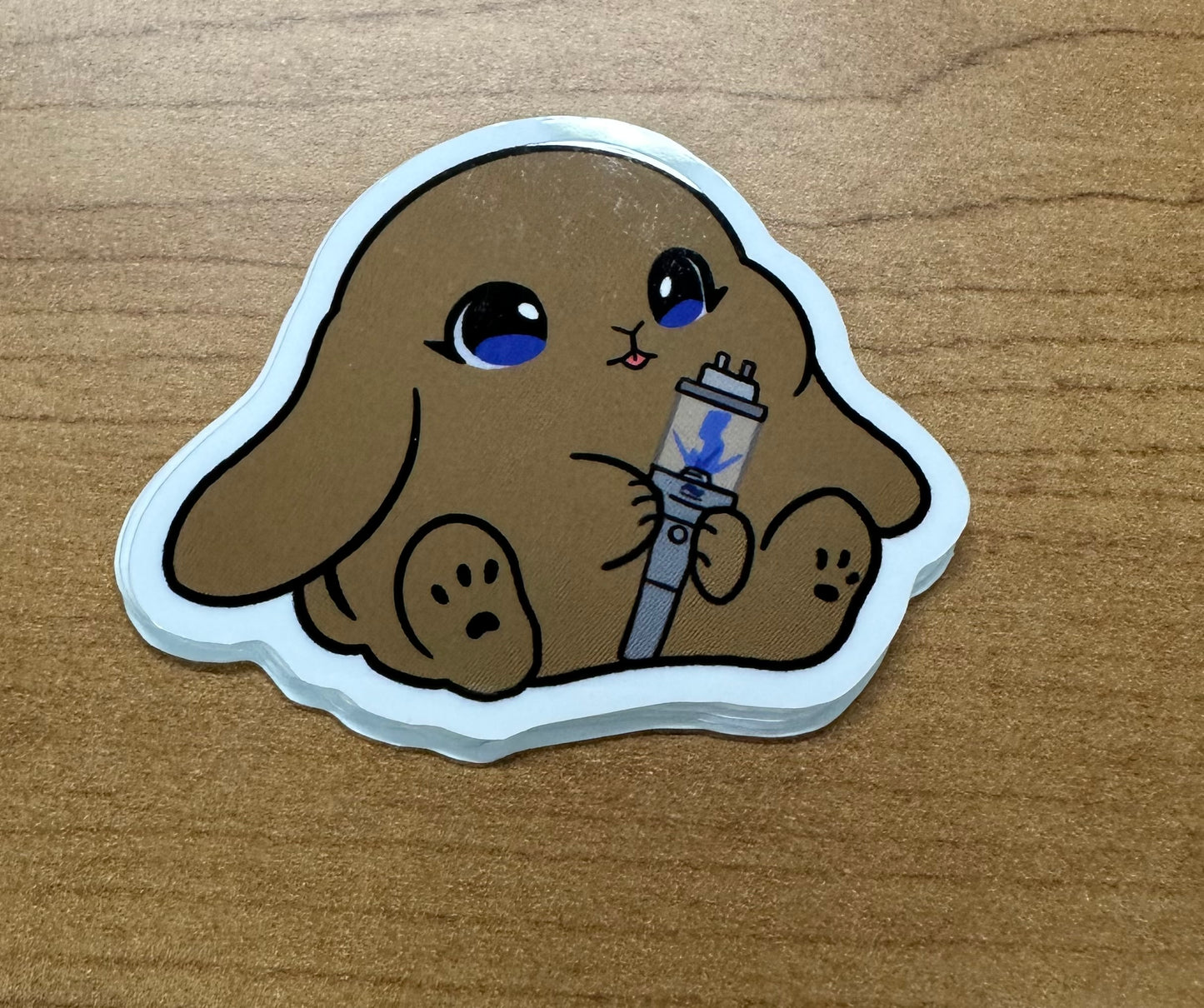 New lightstick bunny sticker