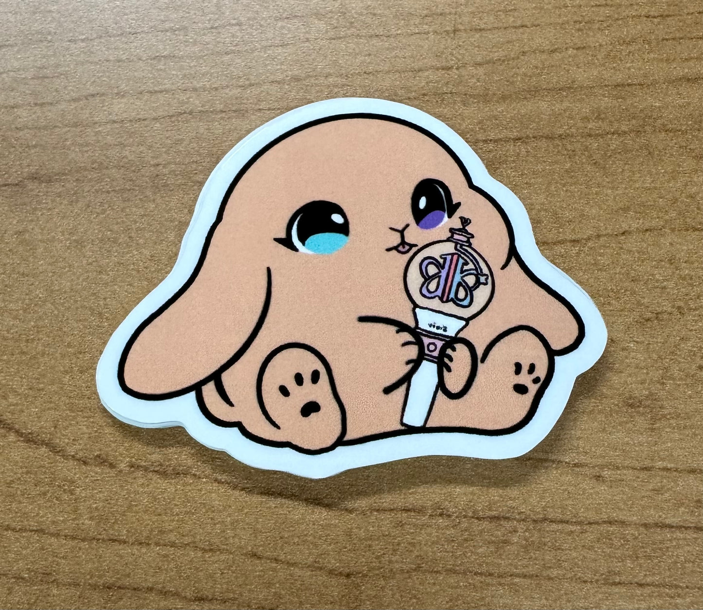 New lightstick bunny sticker