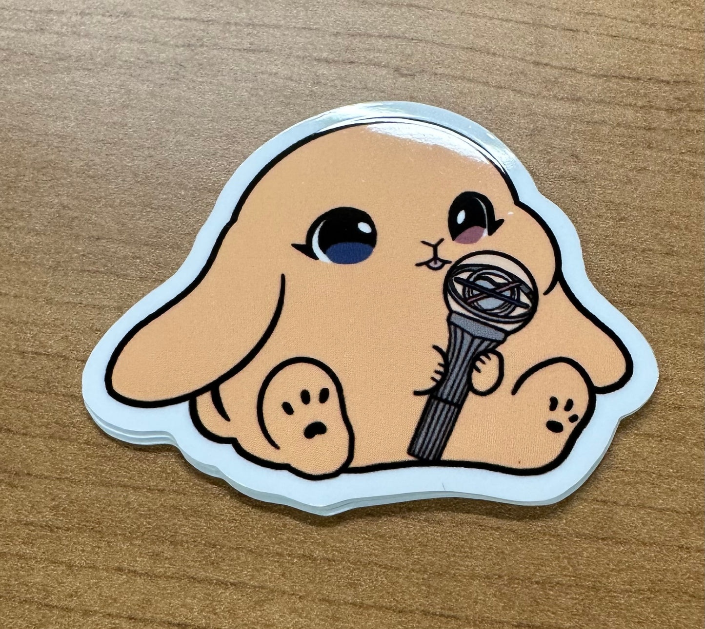 New lightstick bunny sticker