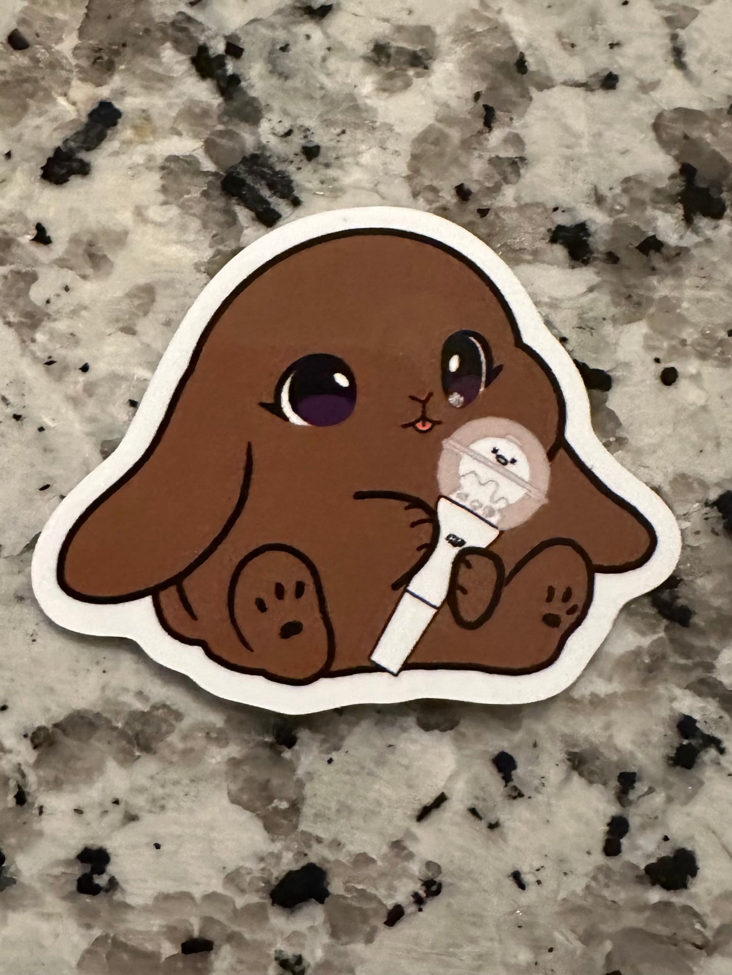 Lightstick Bunny Sticker