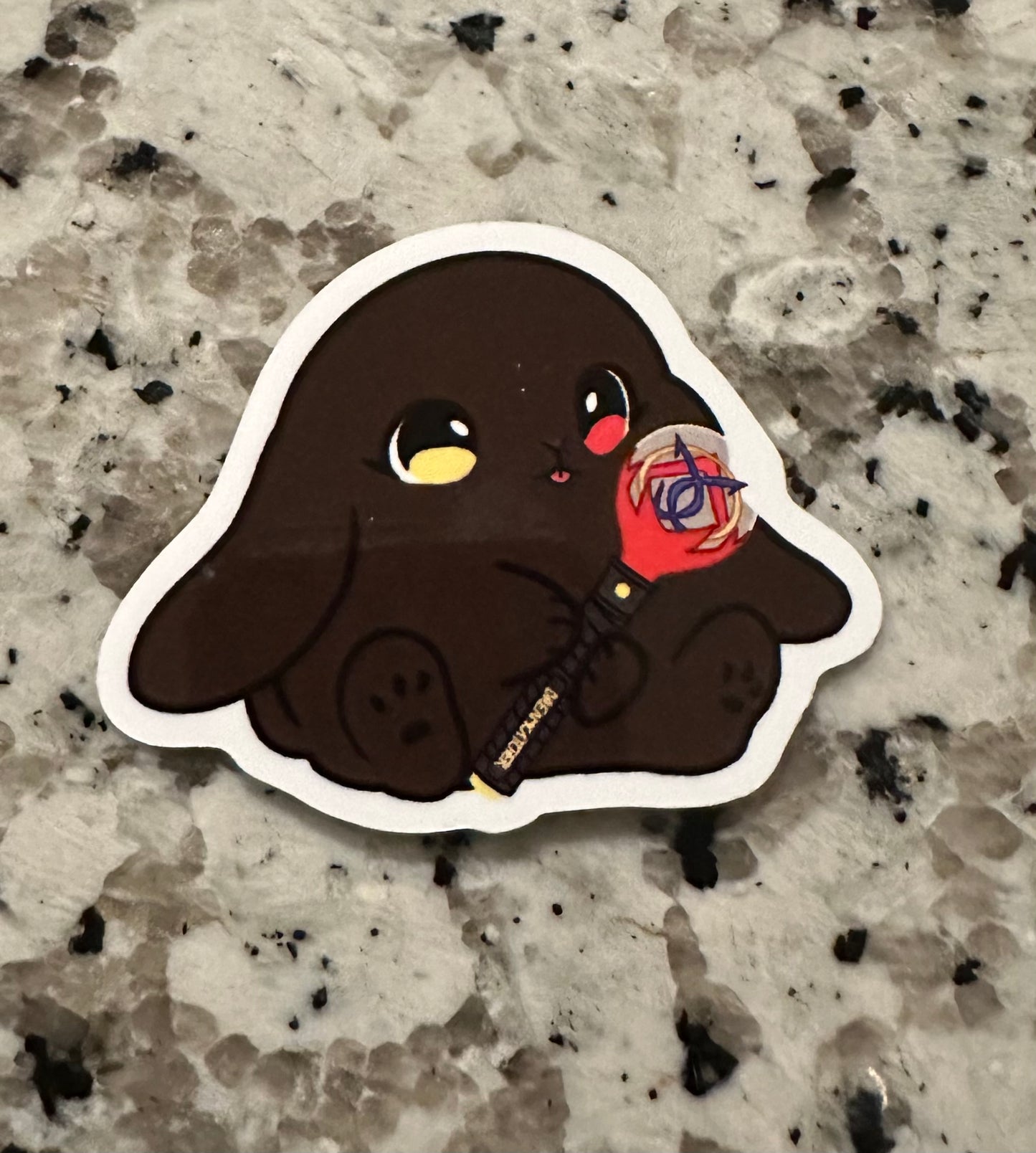 Lightstick Bunny Sticker