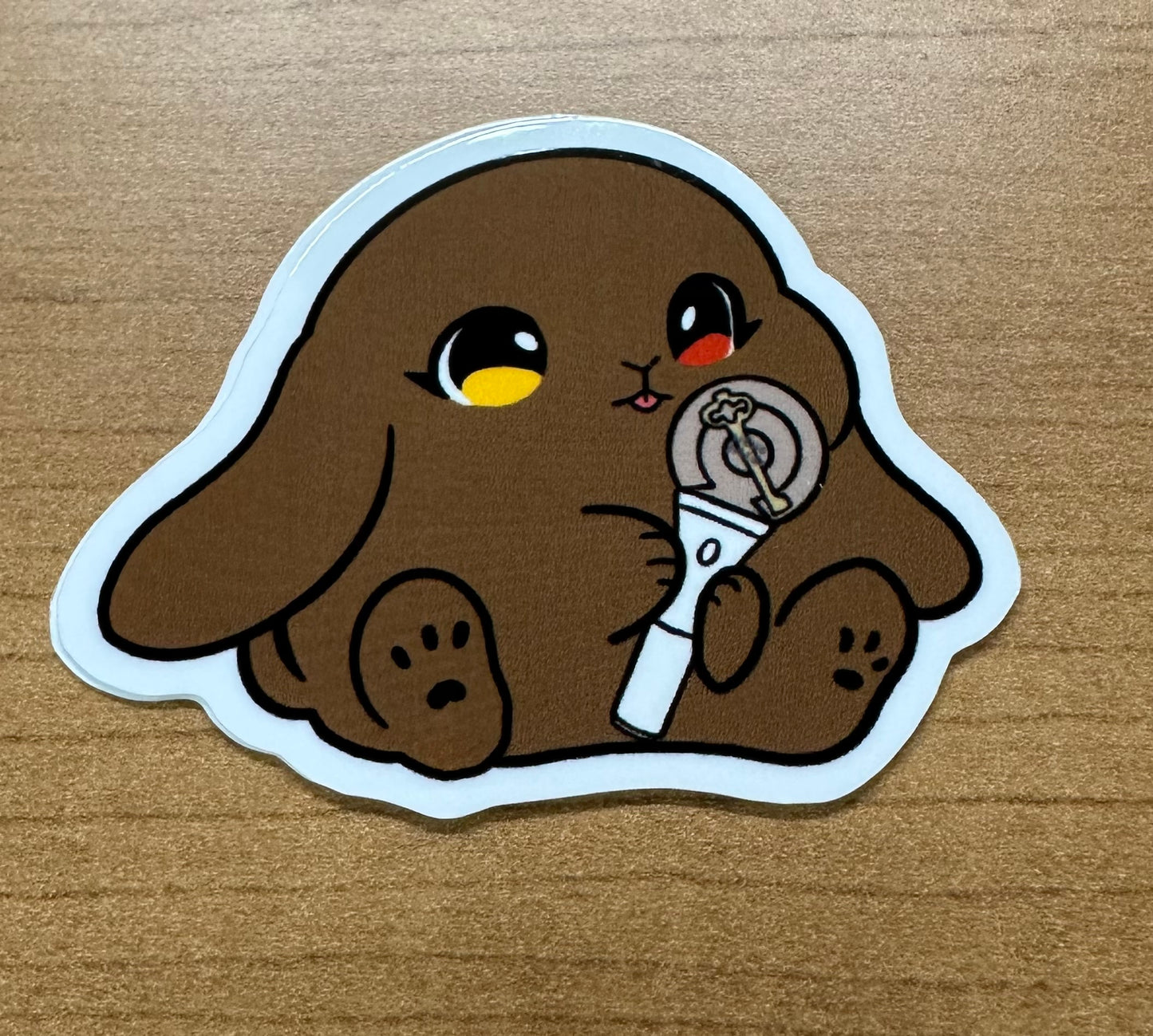 New lightstick bunny sticker