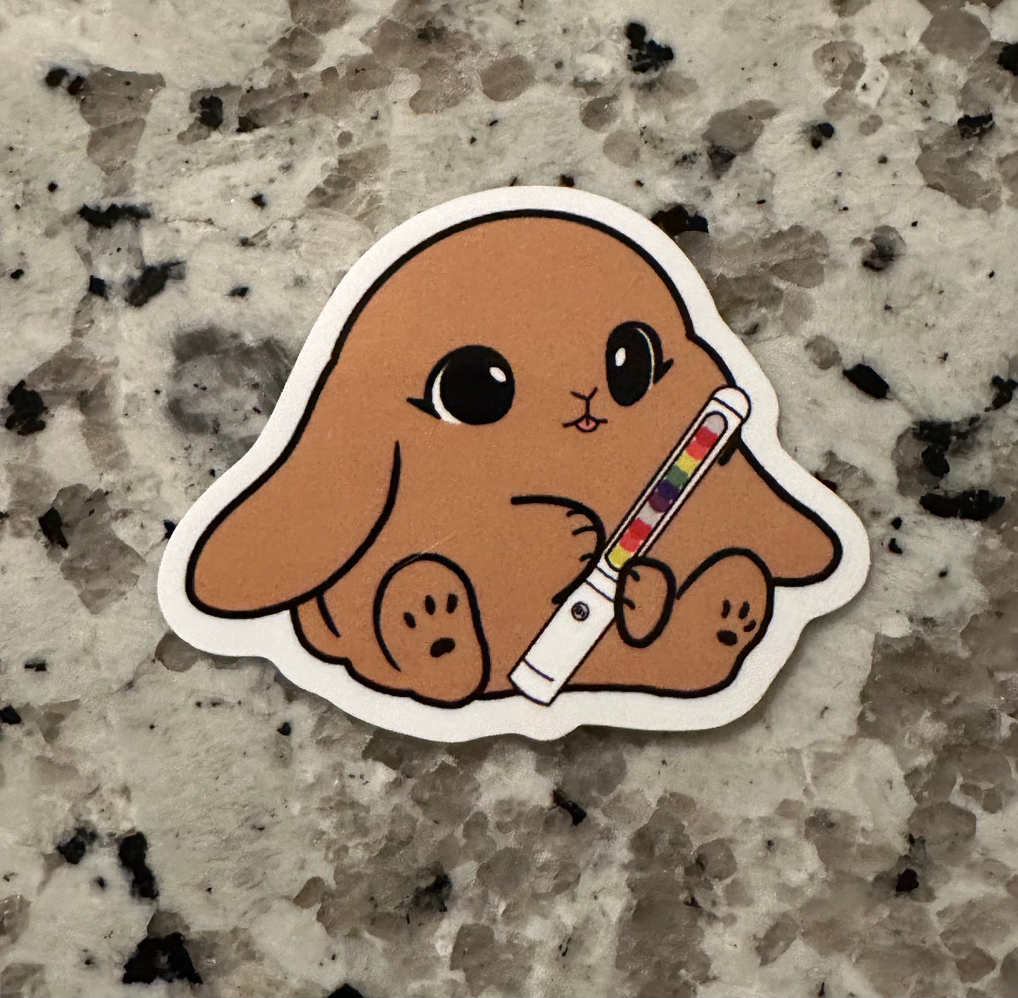 Lightstick Bunny Sticker