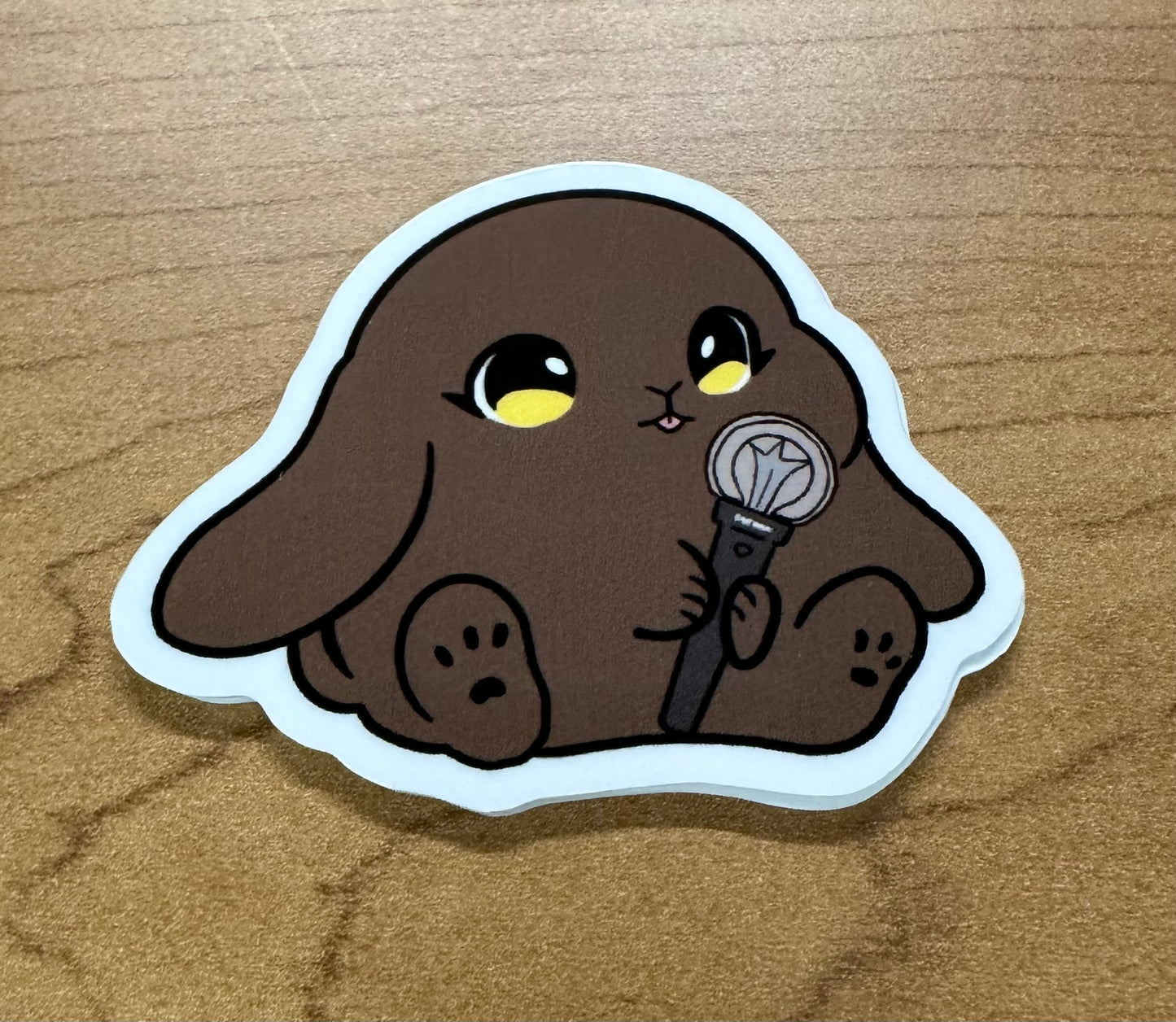 New lightstick bunny sticker