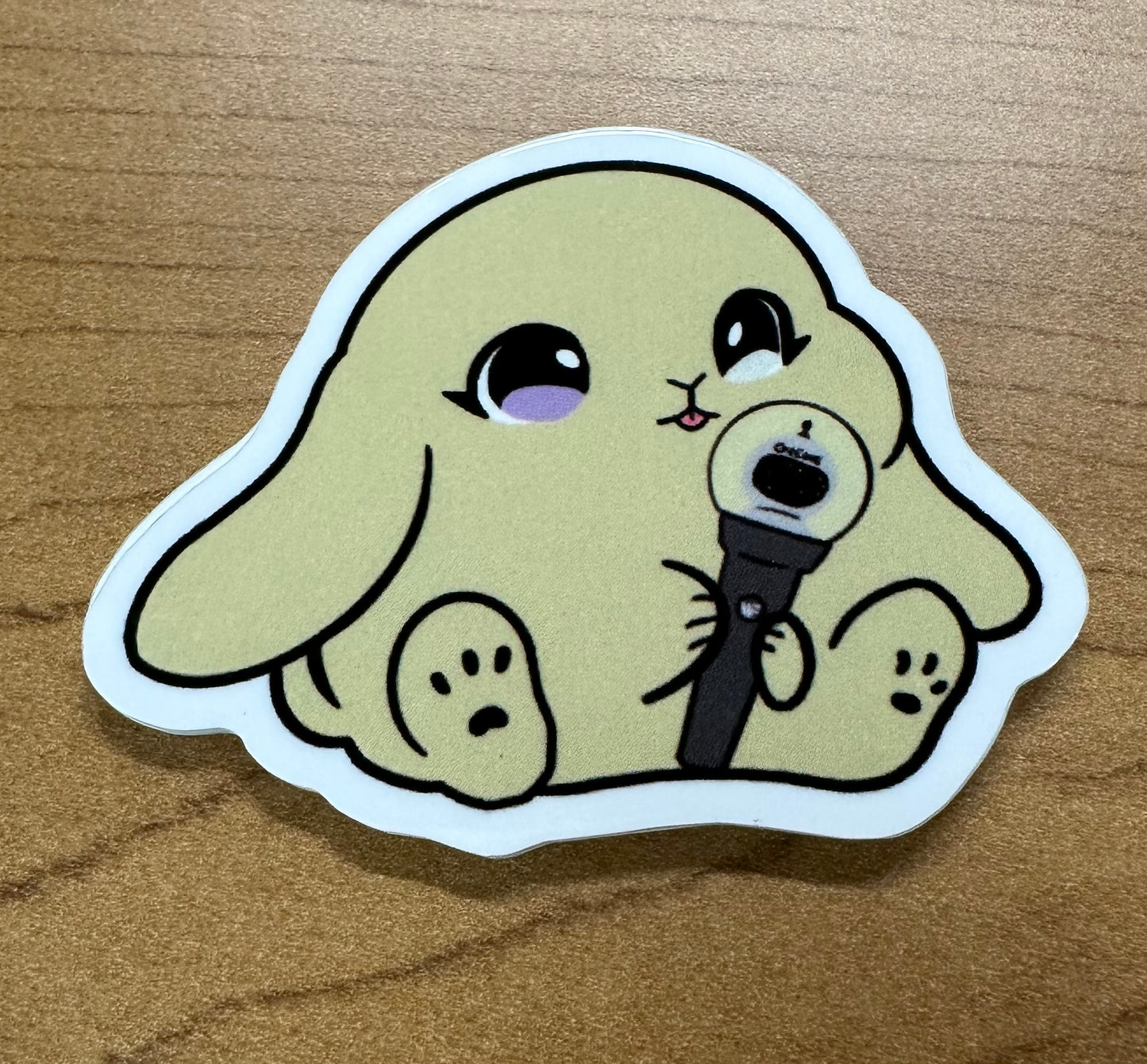 New lightstick bunny sticker