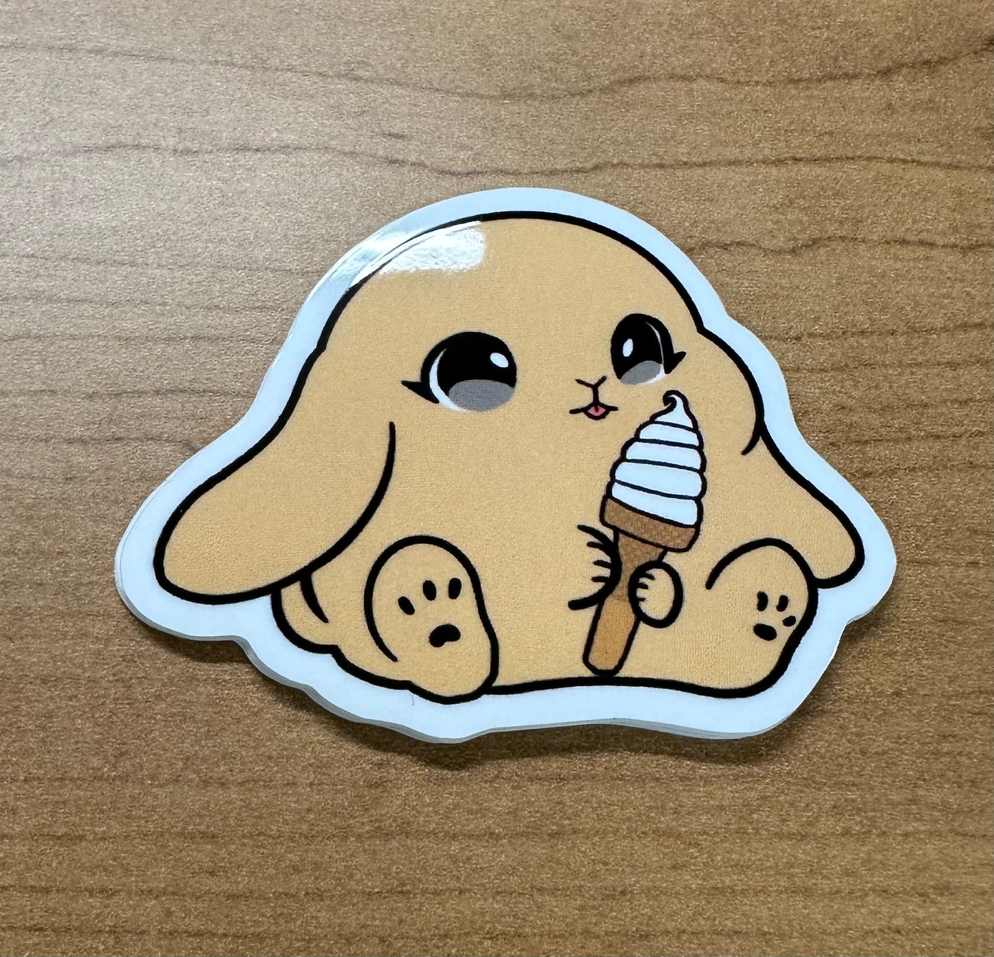 New lightstick bunny sticker