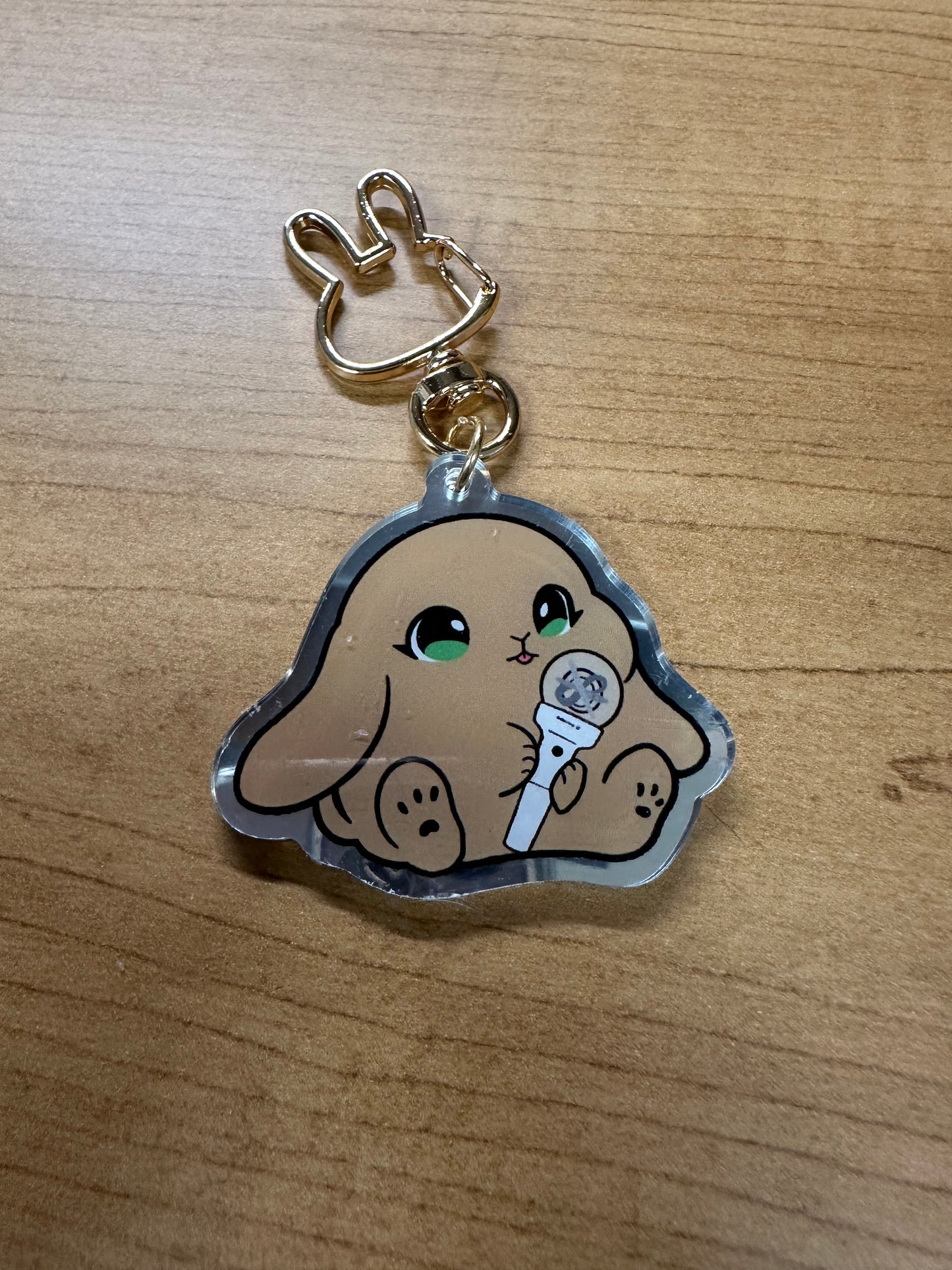 Lightstick Bunny Keychain