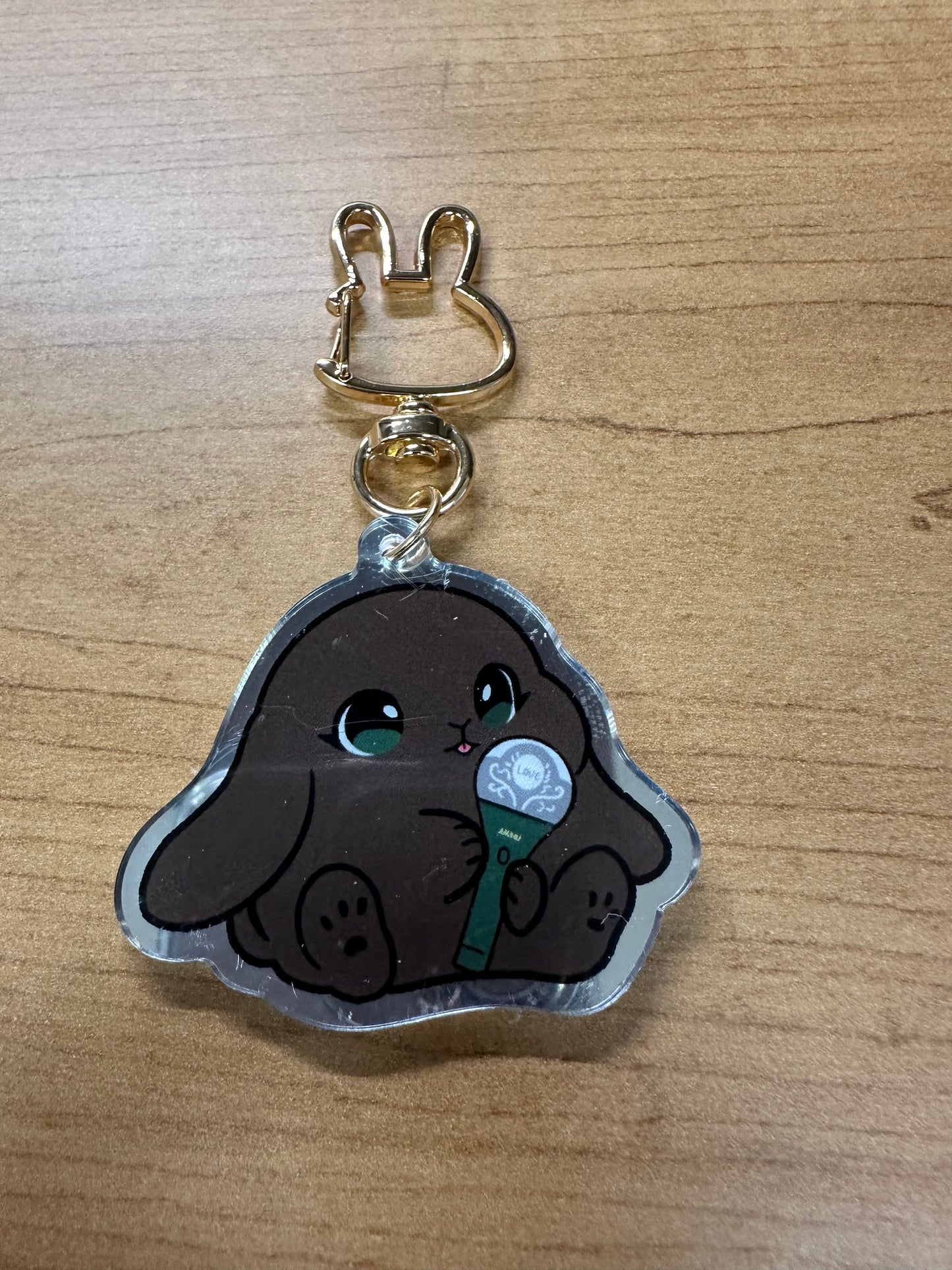 Lightstick Bunny Keychain