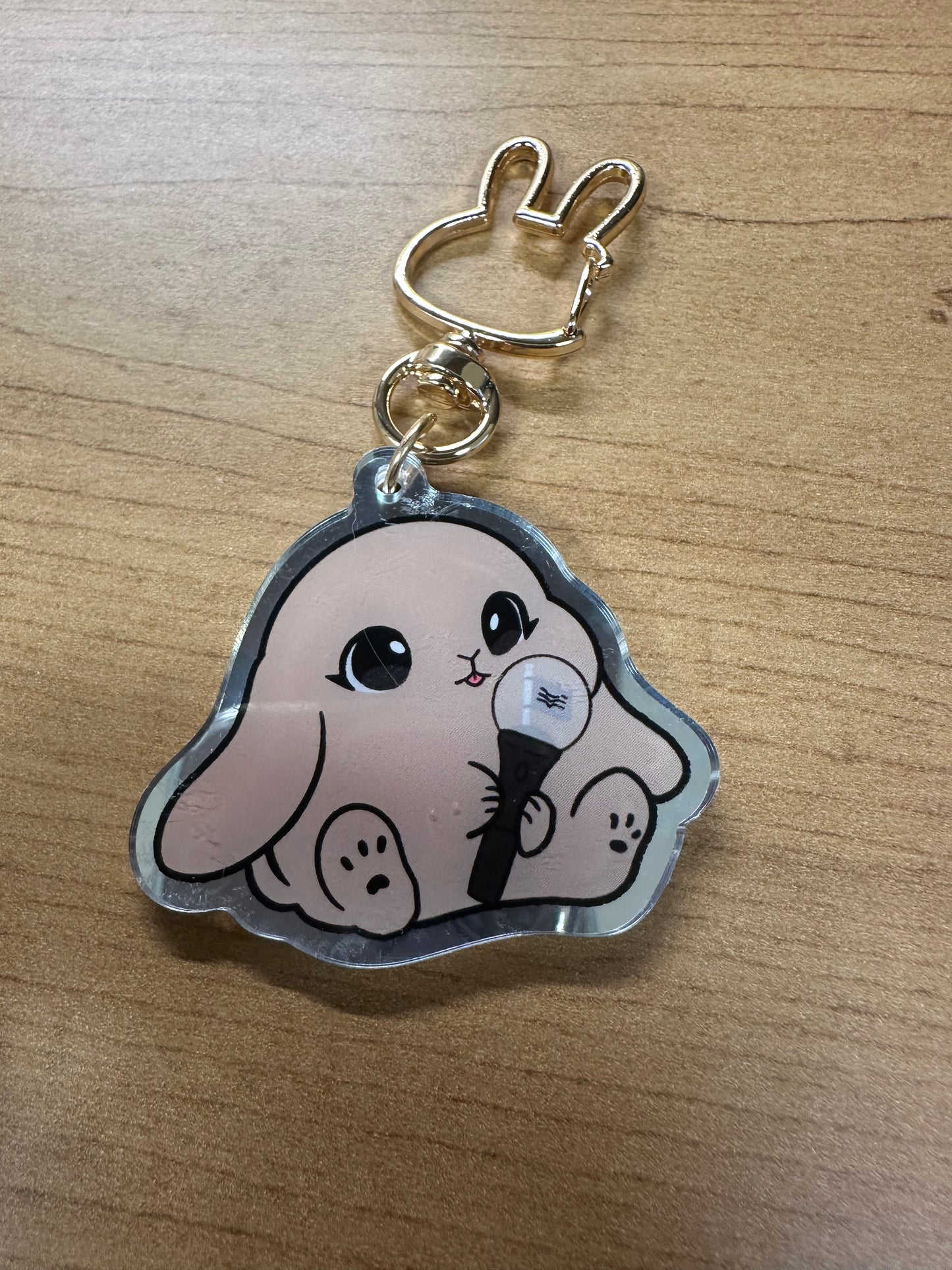 Lightstick Bunny Keychain