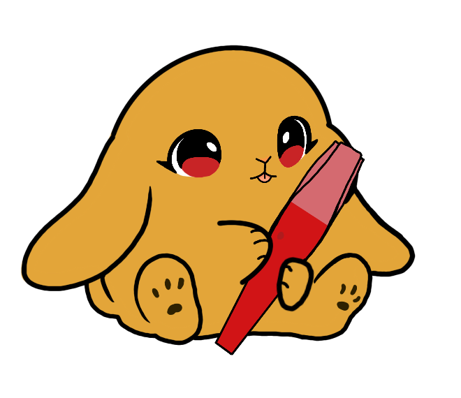 Lightstick Bunny Keychain