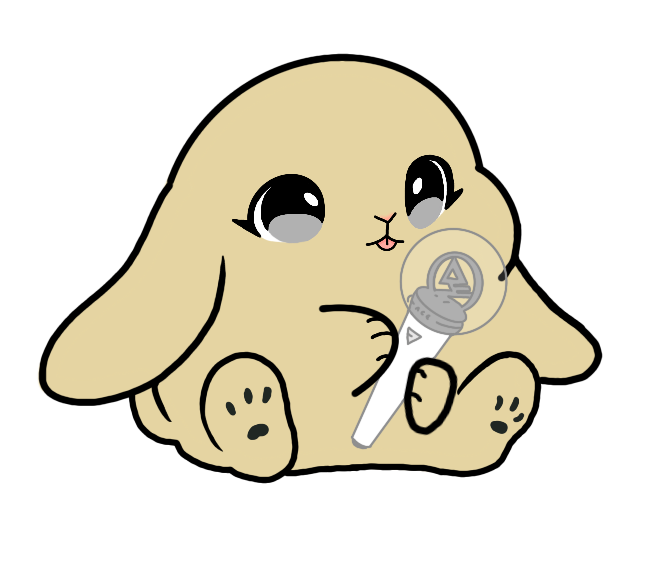 Lightstick Bunny Keychain