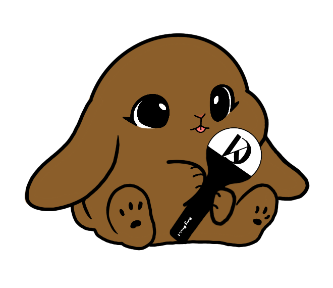 Lightstick Bunny Keychain