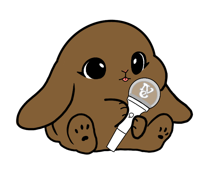 Lightstick Bunny Keychain
