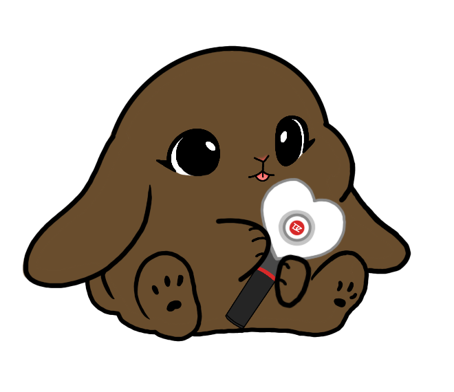 Lightstick Bunny Keychain
