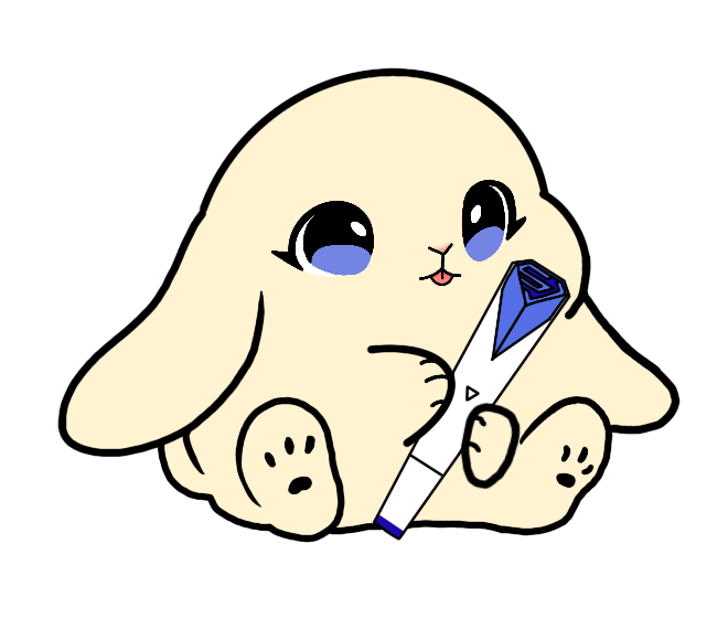 Lightstick Bunny Keychain