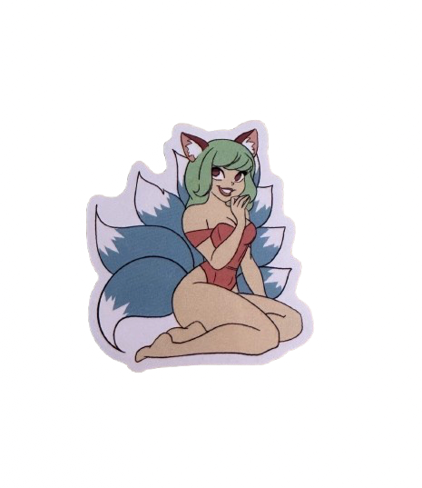 Fox girl sticker