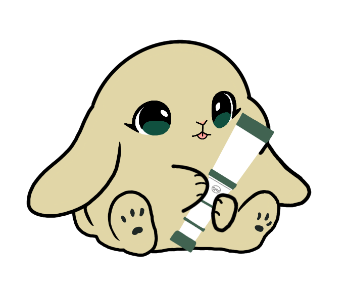 Lightstick Bunny Keychain