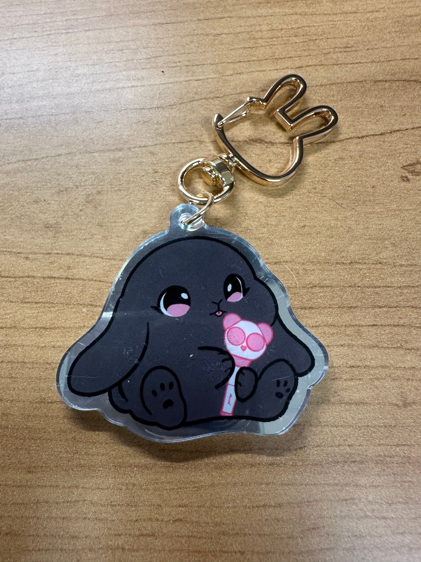 Lightstick Bunny Keychain