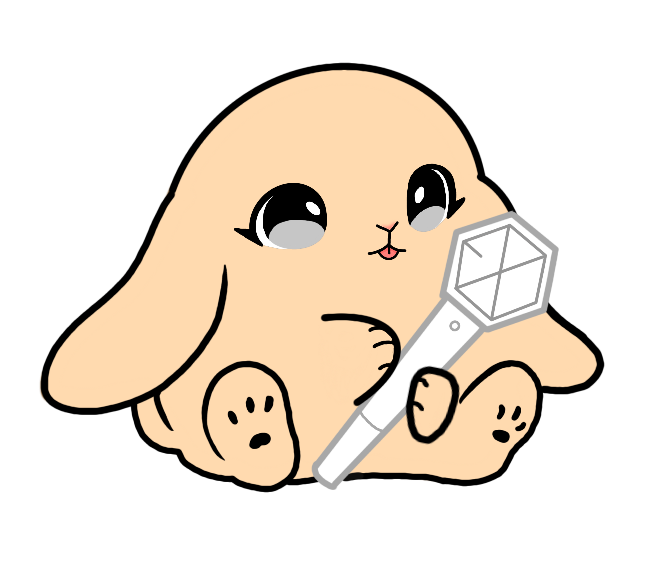 Lightstick Bunny Keychain