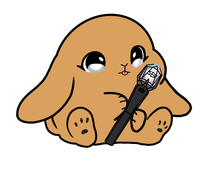 Lightstick Bunny Keychain