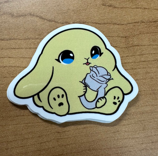 New lightstick bunny sticker