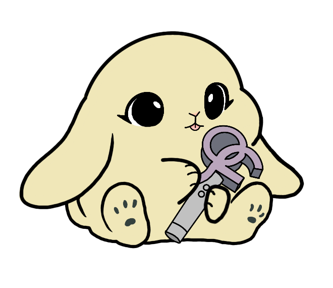 Lightstick Bunny Keychain