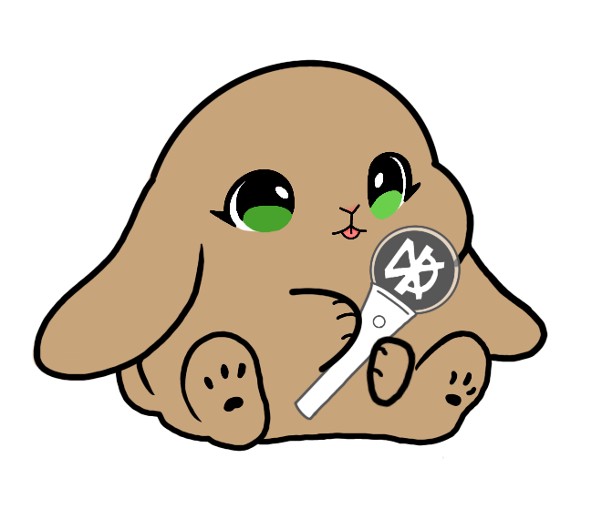 Lightstick Bunny Keychain