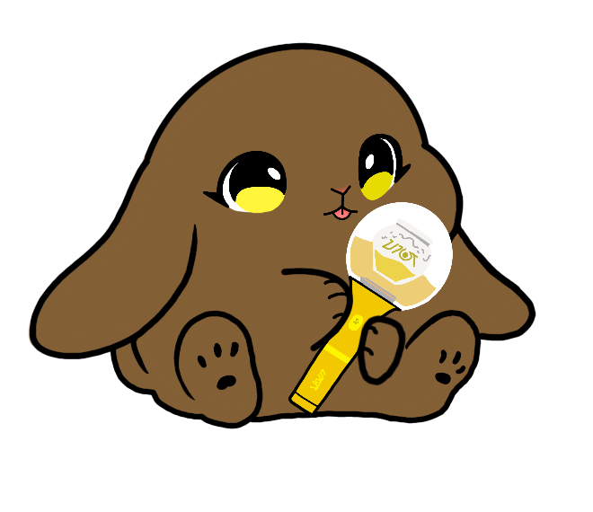 Lightstick Bunny Keychain