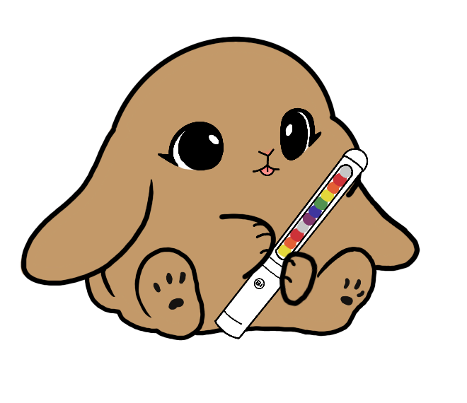 Lightstick Bunny Keychain