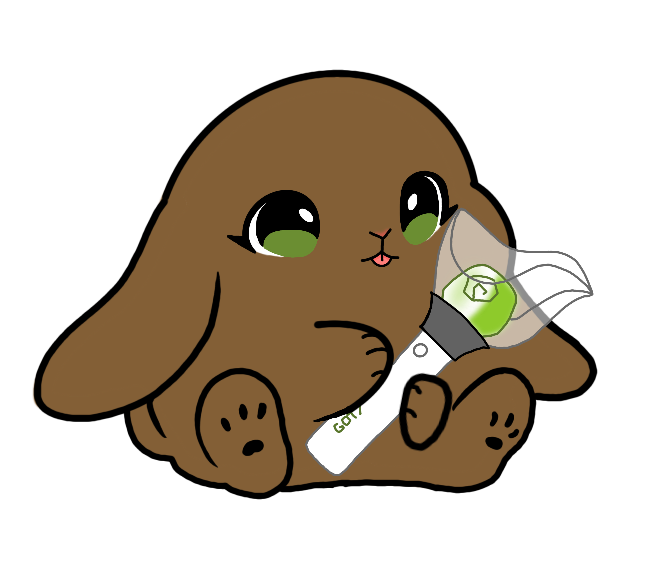 Lightstick Bunny Keychain