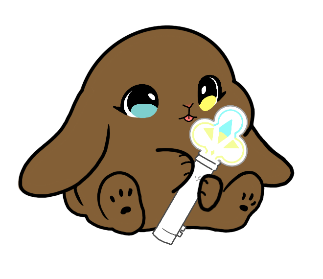 Lightstick Bunny Keychain