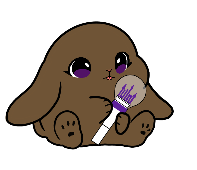 Lightstick Bunny Keychain