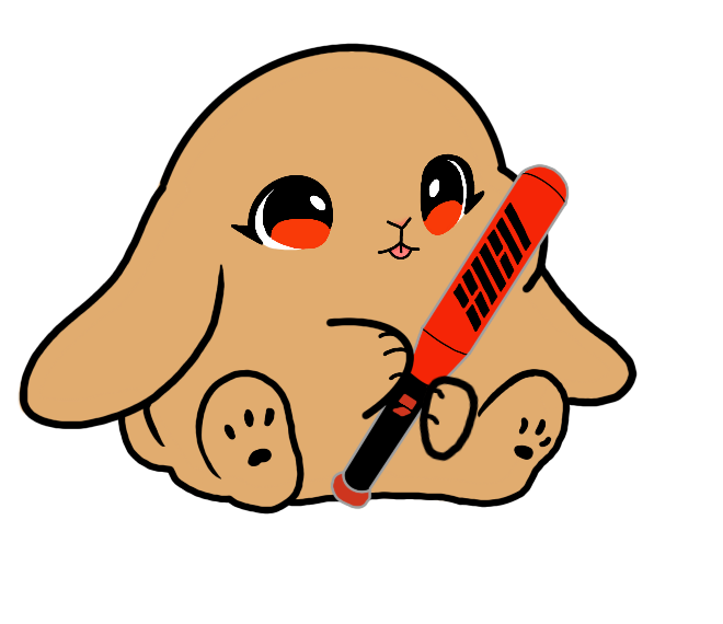 Lightstick Bunny Keychain