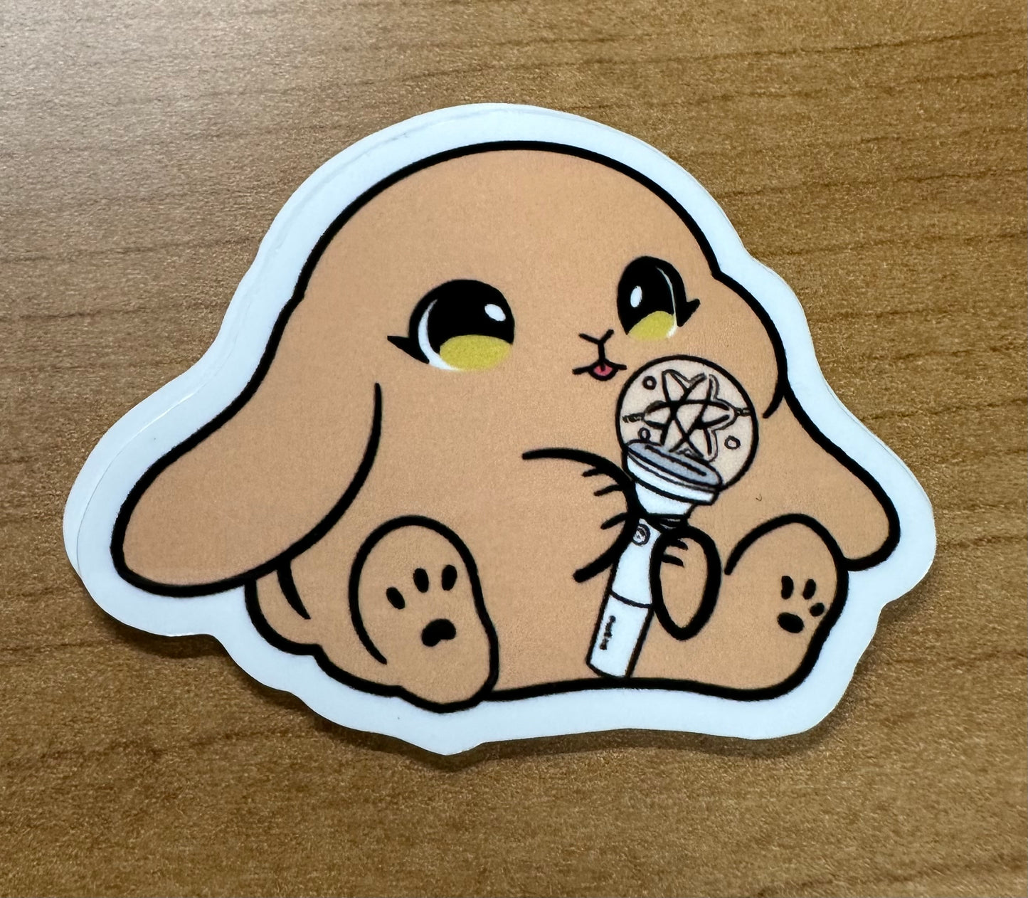 New lightstick bunny sticker