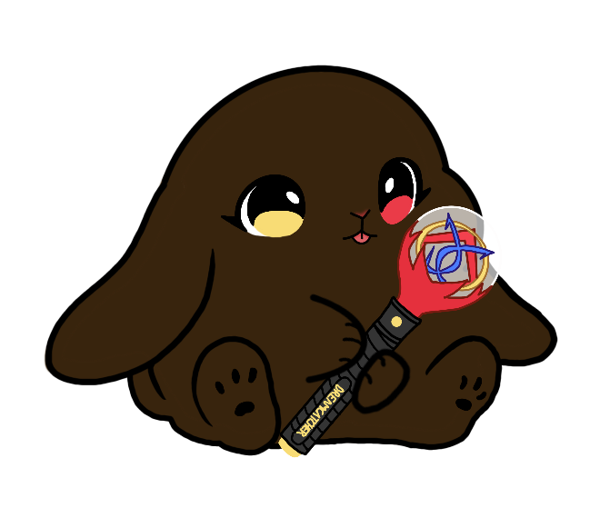 Lightstick Bunny Keychain