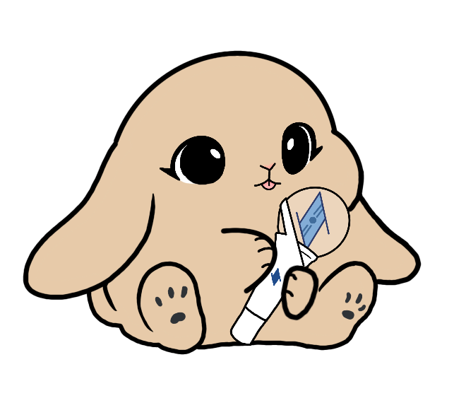 Lightstick Bunny Keychain