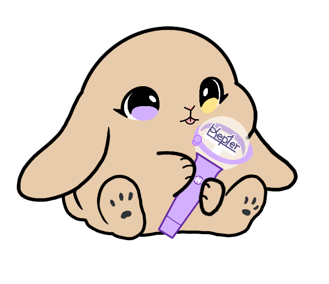 Lightstick Bunny Keychain