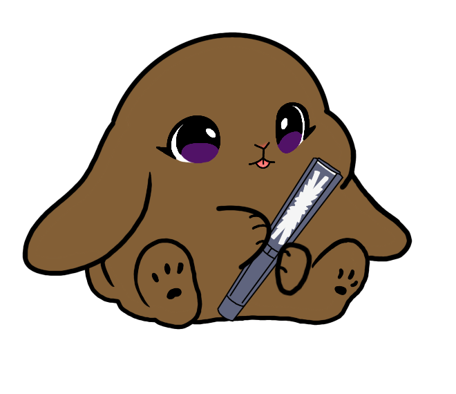 Lightstick Bunny Keychain