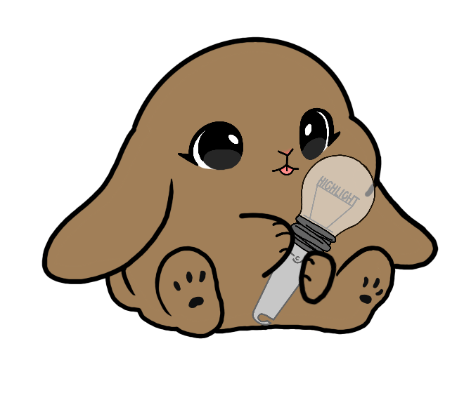 Lightstick Bunny Keychain