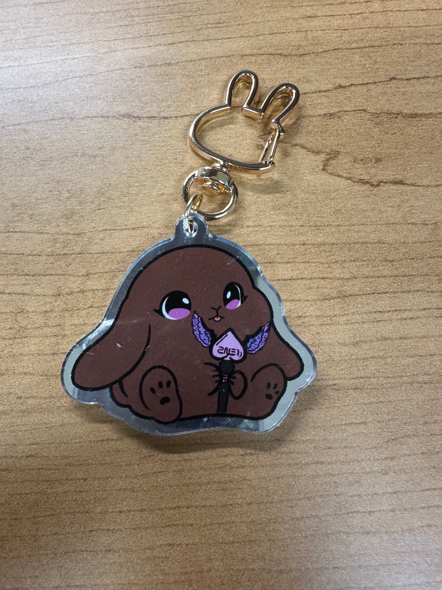 Lightstick Bunny Keychain