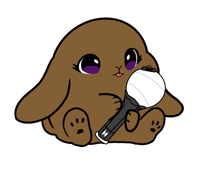 Lightstick Bunny Keychain